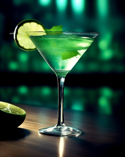 Free cocktail drink martini illustration