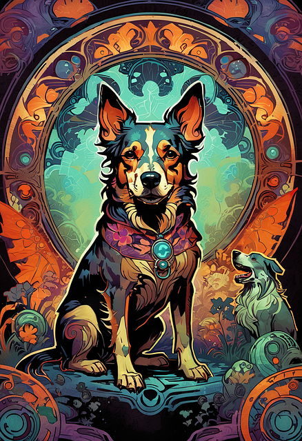 Free Ai Generated Dog illustration and picture