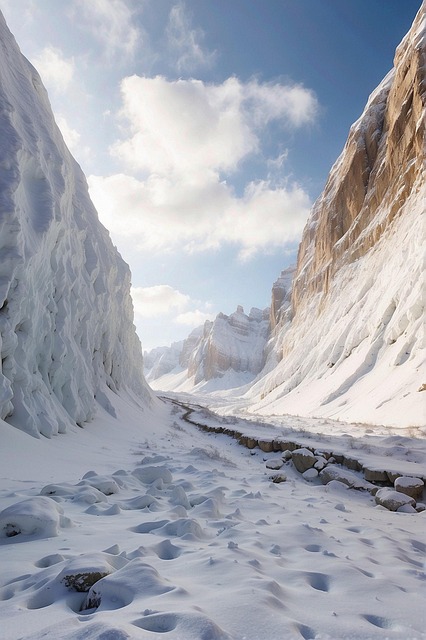 Free ai generated nature winter illustration