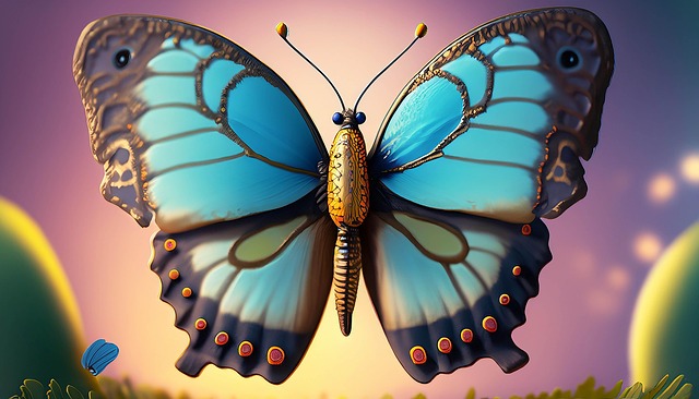 Free ai generated butterfly insect illustration