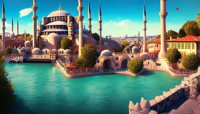 Free ai generated istanbul turkey illustration