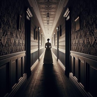 Free Hotel Dark Hallway photo and picture
