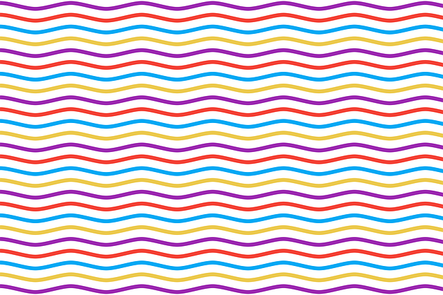Free zig zag waves lines illustration