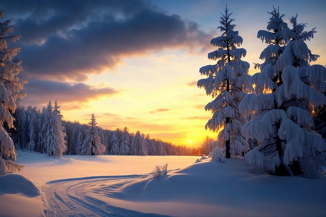 Free winter snow christmas illustration