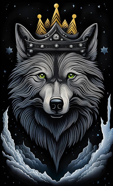 Free ai generated wolf nature illustration