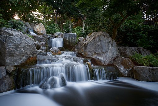 Foss, Natur, Vann, Landskap, Skog, Elv