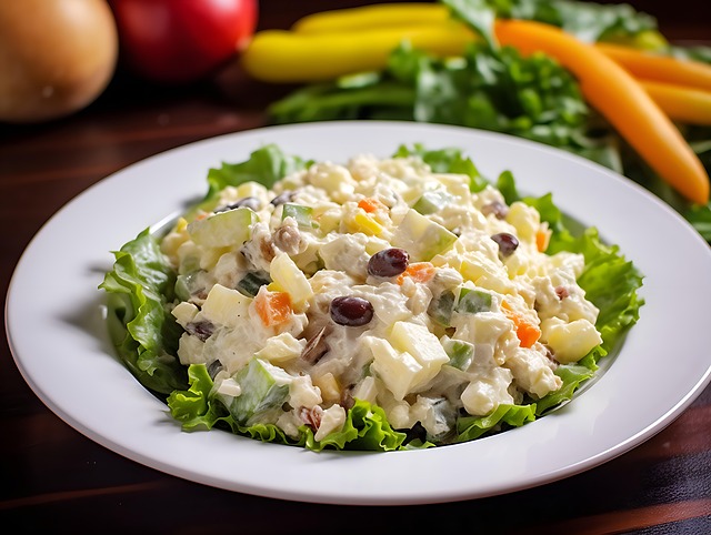 Free ai generated brazilian cuisine salada de maionese illustration