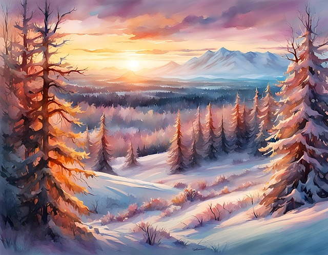 Download free HD stock image of Ai Generated Lapland Free ai generated lapland pine forest illustration