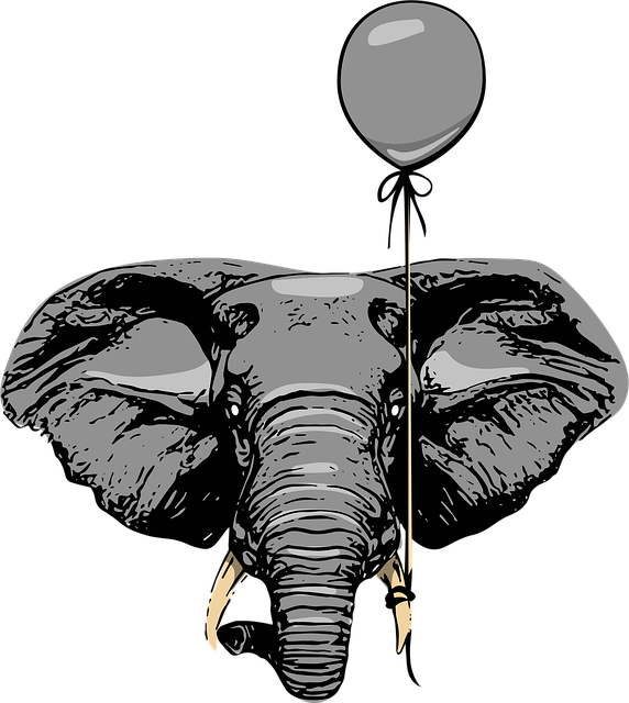 Free Balloon Elephant vector and picture