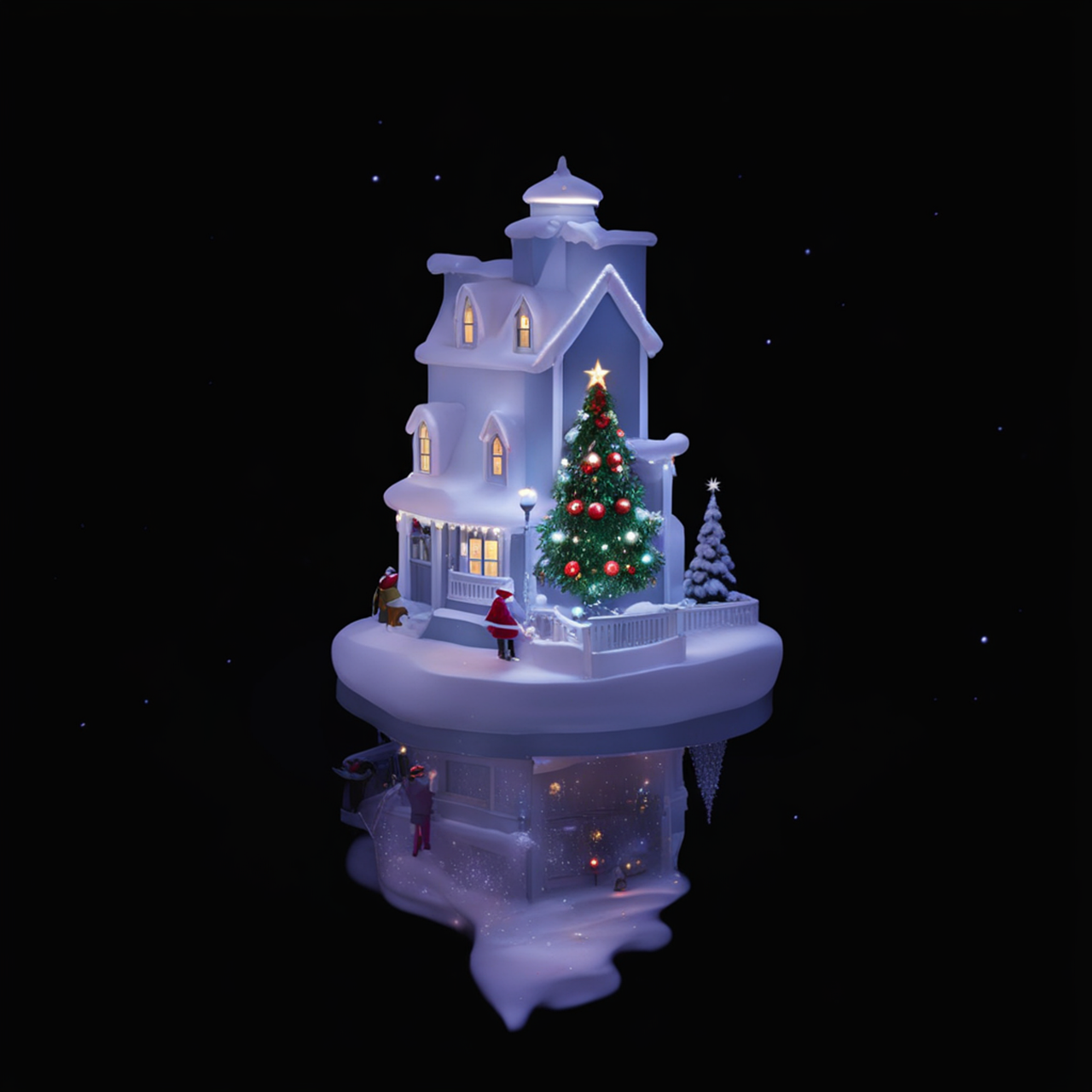 Download free HD stock image of Christmas Winter Free christmas winter decoration illustration