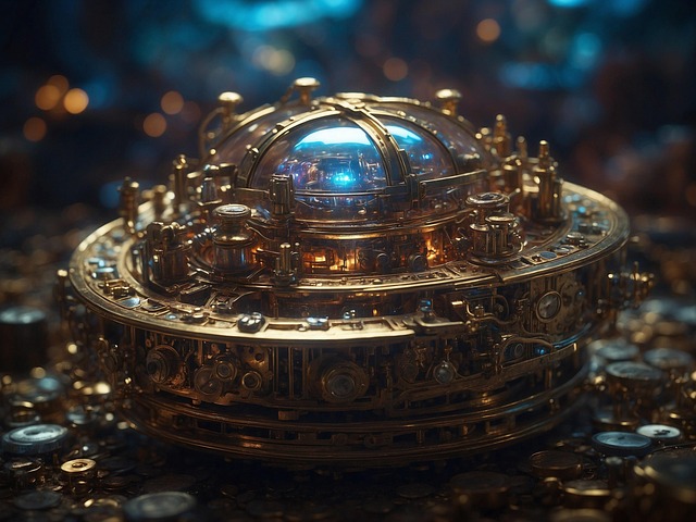 Free ai generated time machine fantasy illustration