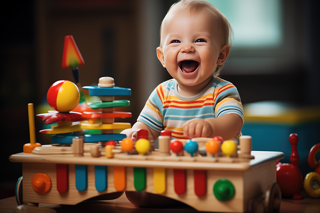 Free ai generated playroom infant illustration