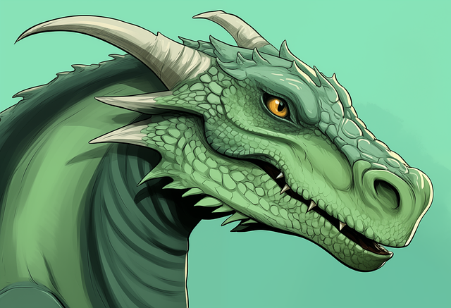 Free ai generated dragon monster illustration