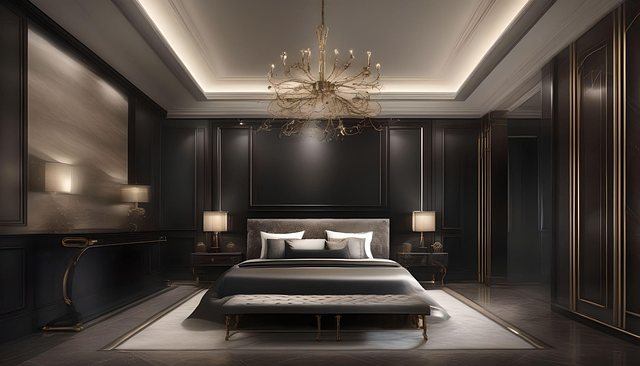 Download Ai Generated, Bedroom, Interior Design. Royalty-Free Stock ...