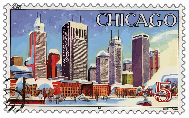 Download free HD stock image of Ai Generated Chicago Free ai generated chicago stamp illustration