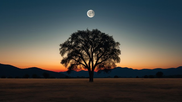 Free ai generated tree cosmic illustration