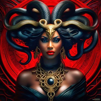 Mitología, Fantasía, Serpiente, Mujer