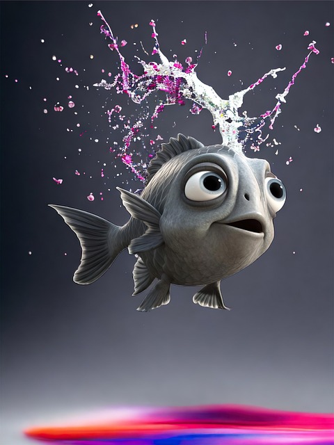 Free Fish Happy illustration and picture