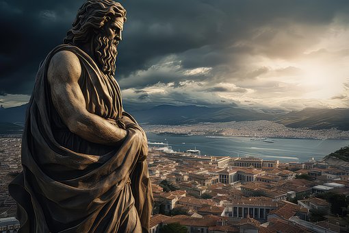 Free Archimedes Statue illustration and picture