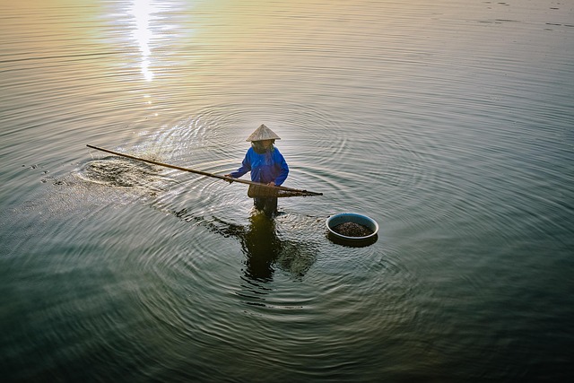 Rio, Pescadores, Interior, Trabalhar