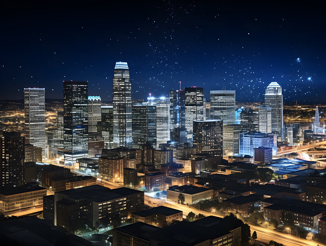 Free night cityview skyview illustration