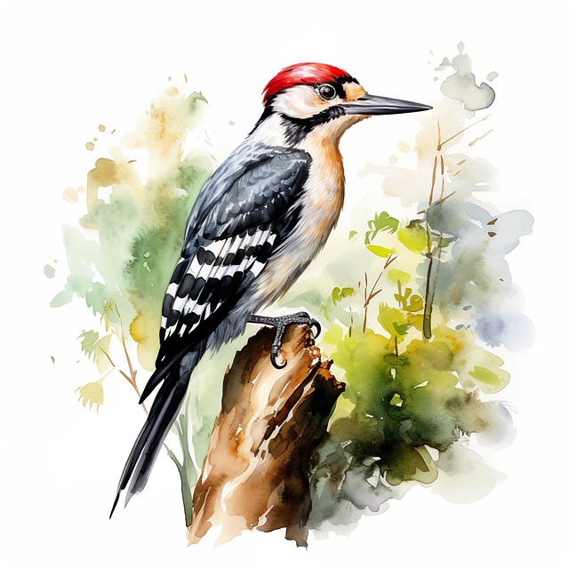 Free print design watercolor clipart illustration