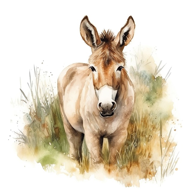 Free watercolor animal wildlife illustration
