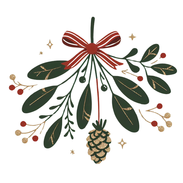 Download Christmas Illustration, Mistletoe Design, Festive Graphics ...