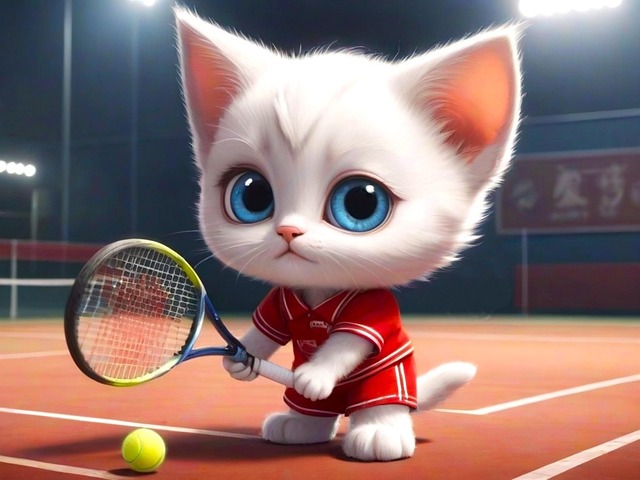 Ai Generiert, Katze, Kätzchen, Athlet
