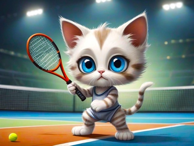 Free ai generated cat kitten illustration