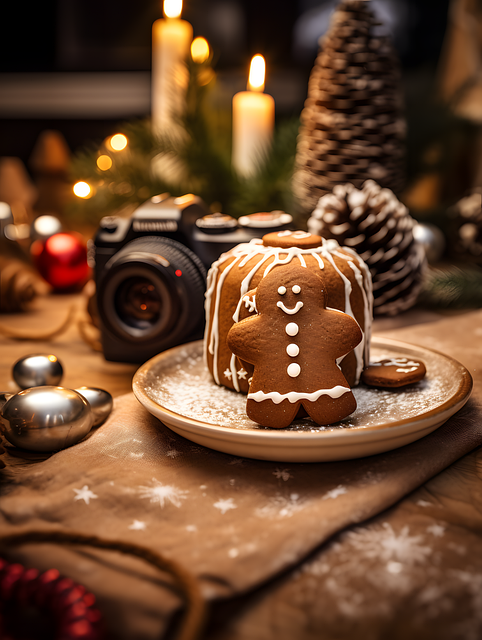 Free ai generated gingerbread icing illustration