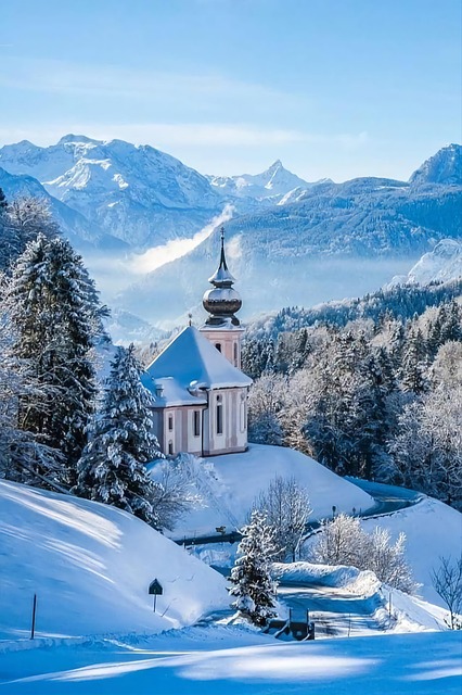 Free berchtesgaden chapel religion illustration