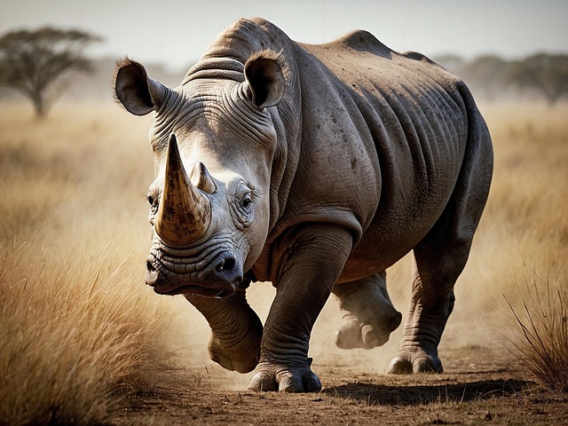 Free ai generated rhino rhinoceros illustration