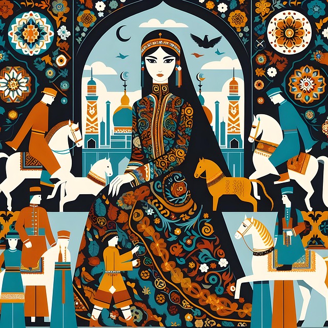 Free ai generated islam mosque illustration