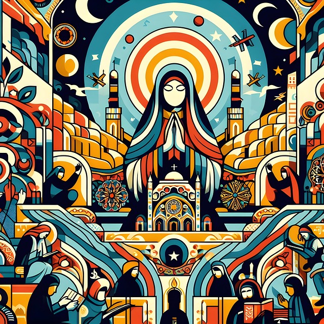Free ai generated islam mosque illustration