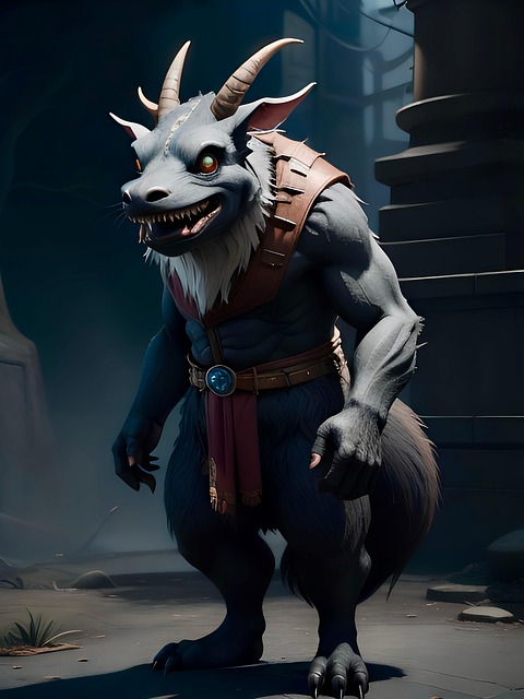 Download free HD stock image of Ai Generated Bunyip Free ai generated bunyip mythical creatures illustration