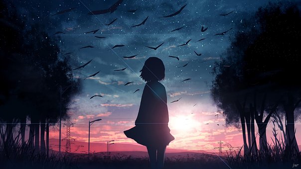 Anime, Pike, Manga, Søt, Fantasi, Himmel