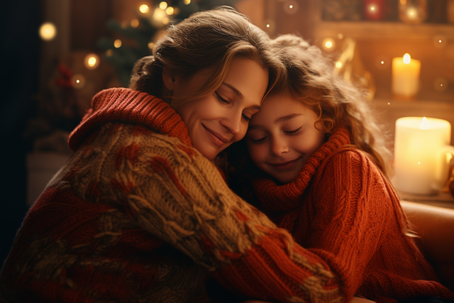 Download free HD stock image of Ai Generated Mother Free ai generated mother daughter illustration