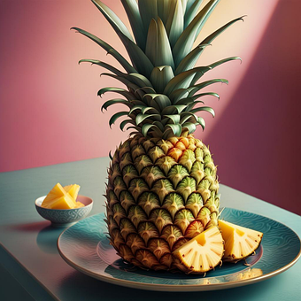 Ananas, Frugt, Tropisk, Mad, Saftig