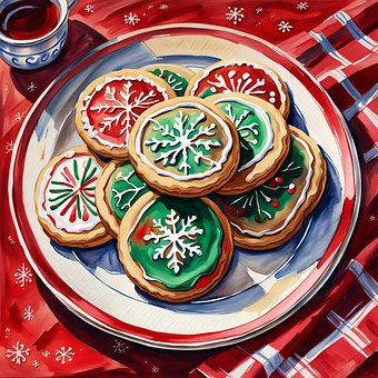 Ai Genereret, Cookies, Jul, Jul Cookies