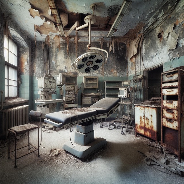 Free abandoned building factory illustration