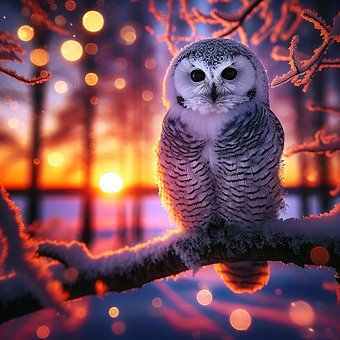 Free Ai Generated Owl illustration and picture