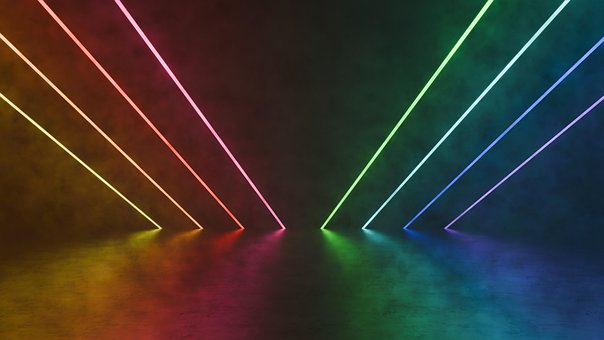 Lys, Lyse Striber, Rgb, Farve, Abstrakt