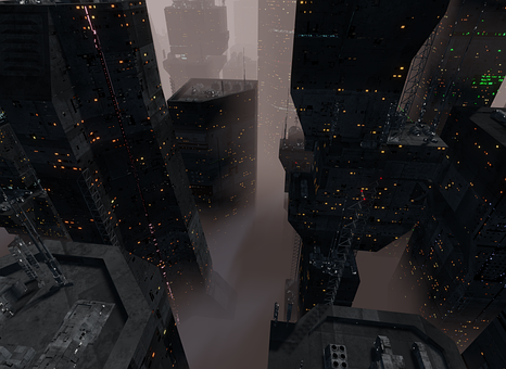 Futuristisch, Stad, Sciencefiction