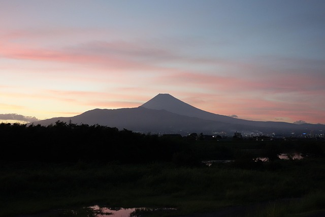 Berg Fuji, Sonnenuntergang, Abend, Izu