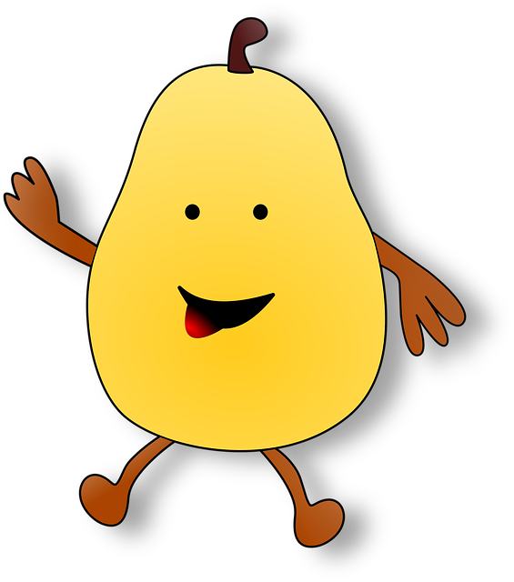 Free Pear Yellow vector and picture