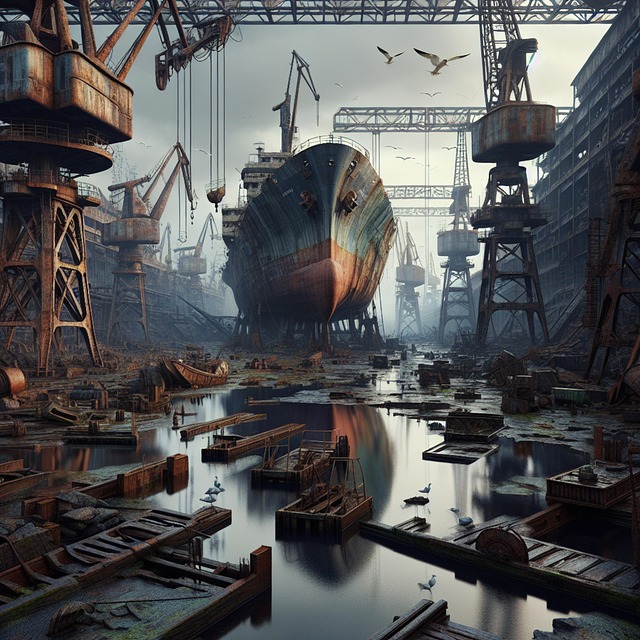 Ai Generiert, Verlassen, Werft, Alt