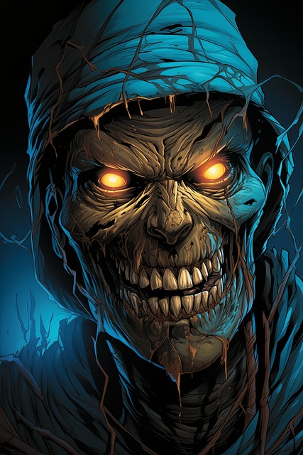 Free ai generated mummy monster illustration