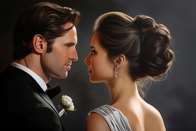 Free Wedding Couple illustration and picture