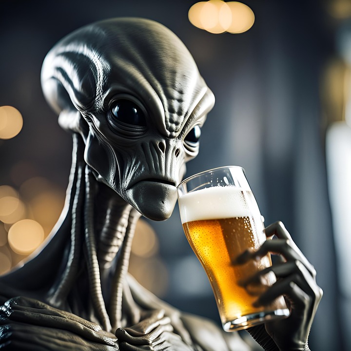 Download Ai Generated, Alien, Beer. Royalty-Free Stock Illustration ...
